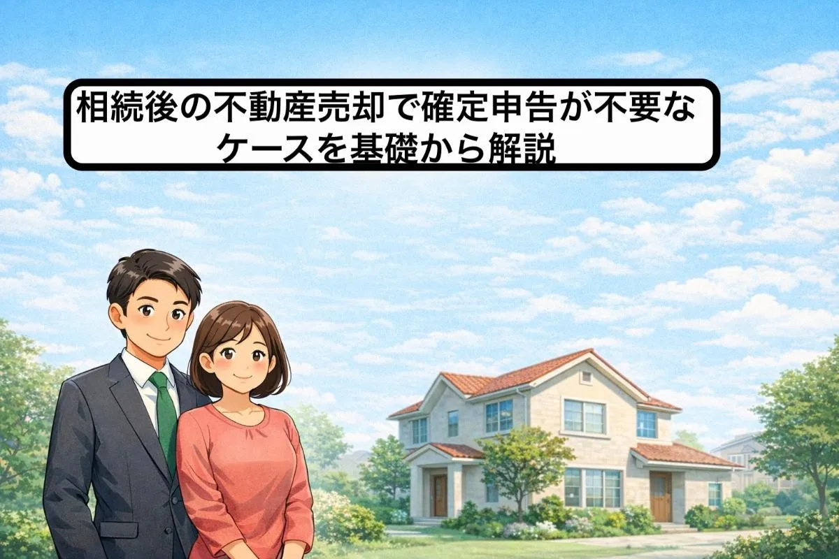 相続後の不動産売却で確定申告が不要なケースを基礎から解説