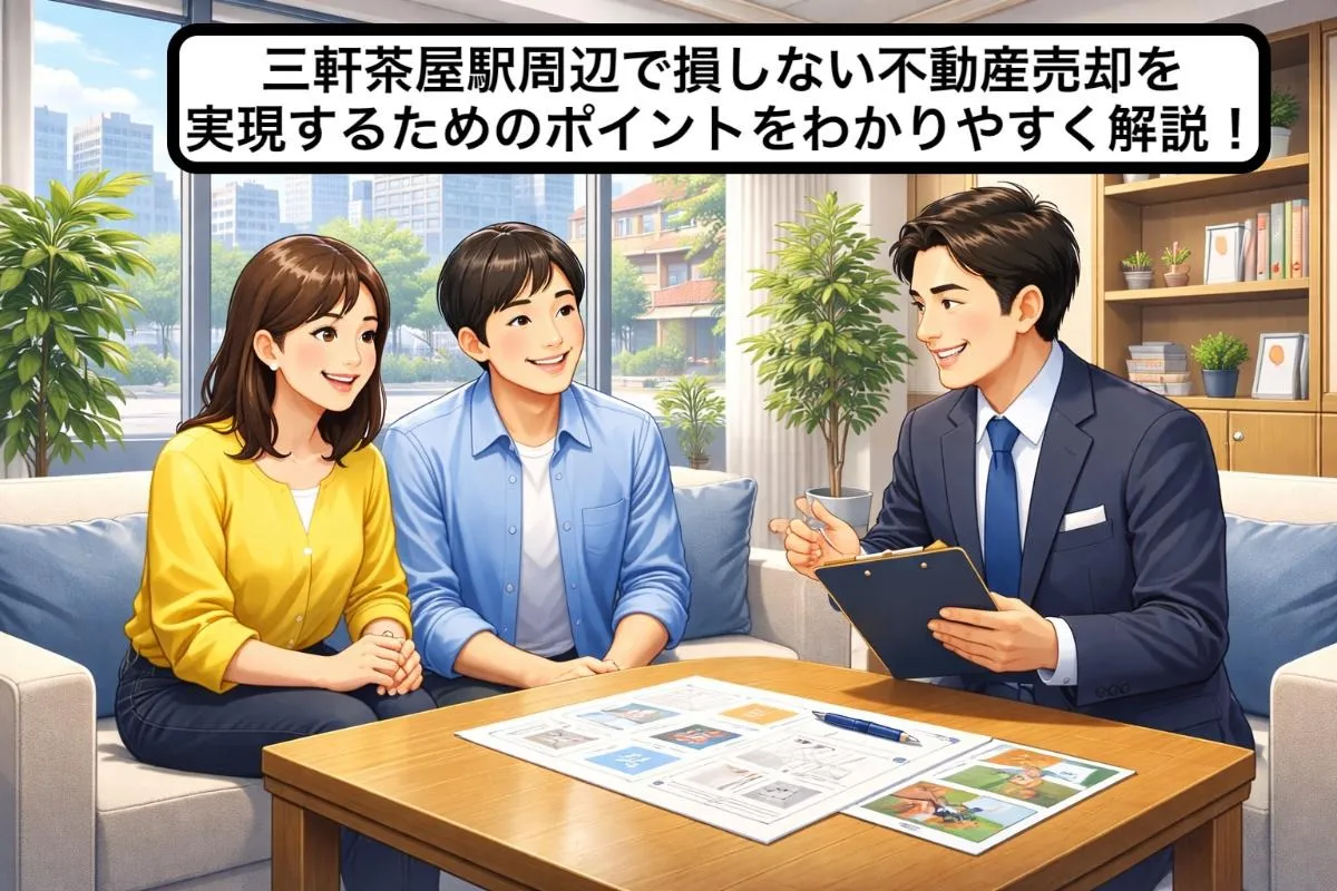 三軒茶屋駅周辺で損しない不動産売却を実現するためのポイントをわかりやすく解説!