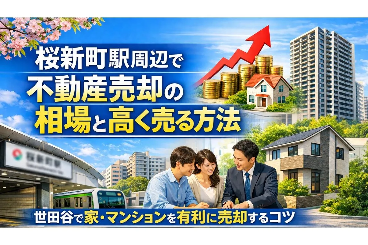 桜新町駅周辺で不動産売却の相場と高く売る方法|世田谷で家・マンションを有利に売却するコツ